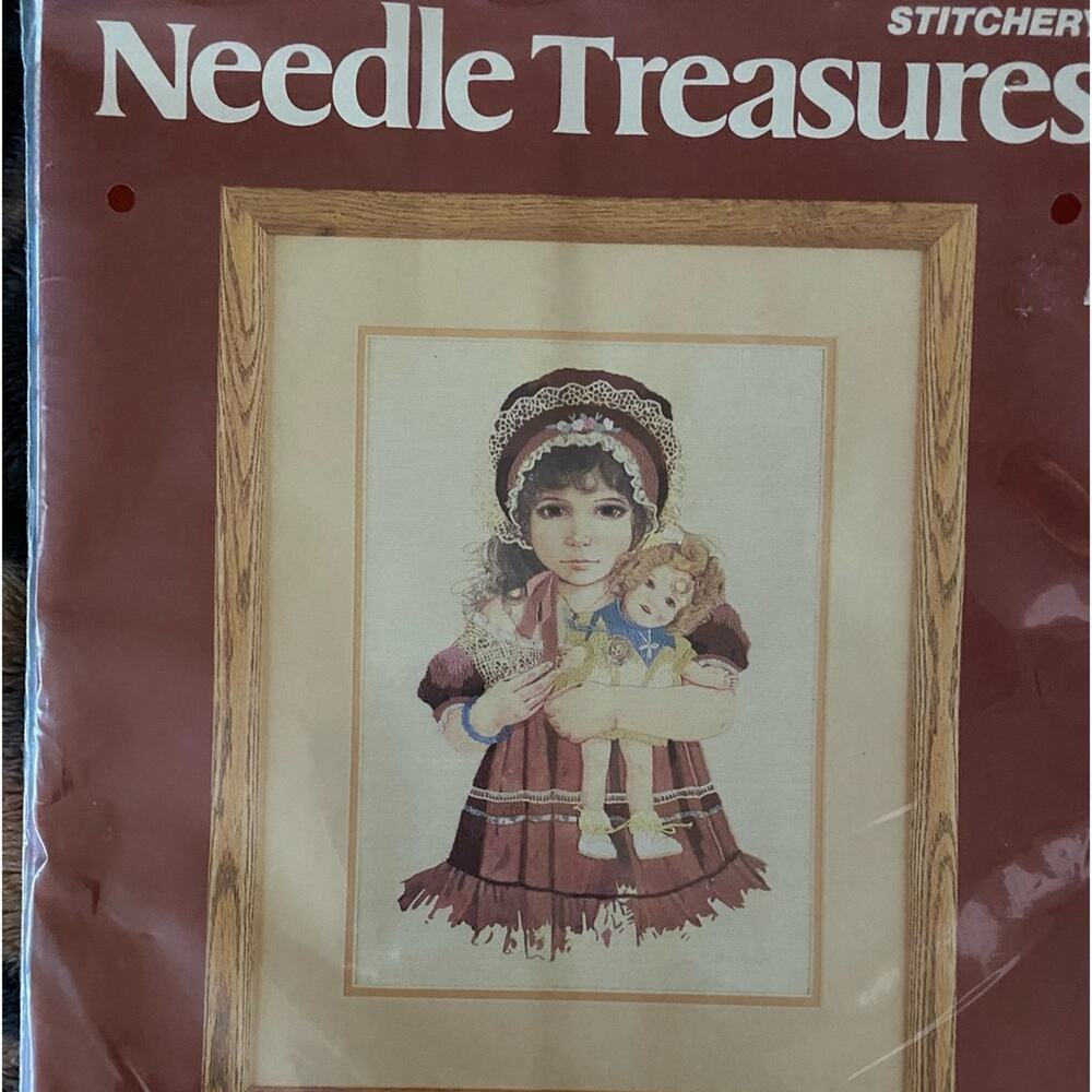 Needle Treasures Crewel Stitchery Kit-NEW "Lydia and the Shirley Temple Doll"
